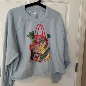 Grayson Threads Light Blue Sweatshirt with Colorful Graphic